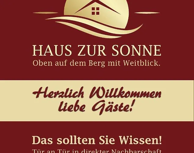 Haus Zur Sonne بيت للعطل *